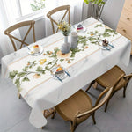 nappe imperméable polyester fleur blanche verte classique maison extérieur mariage festivité