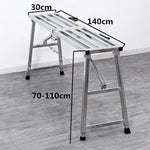 table pliante argentée structure métallique moderne poignées anti dérapante pliante portative