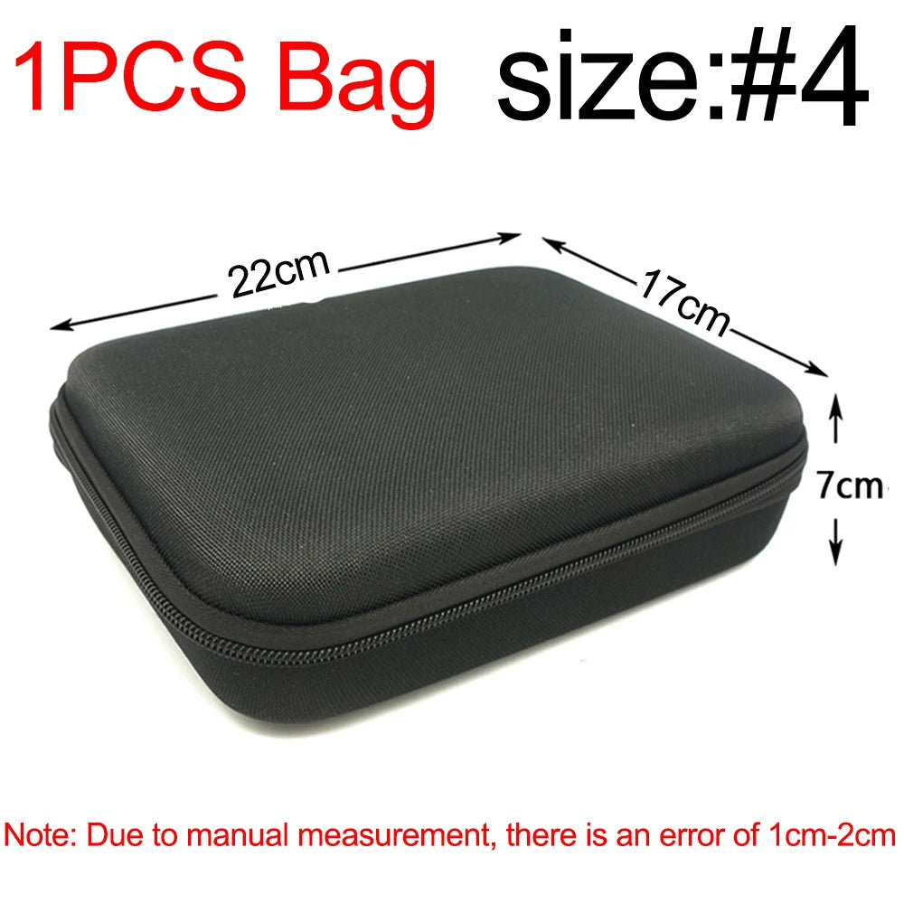 sac main noir texture mat pratique anti odeur zip poignée rangement outils