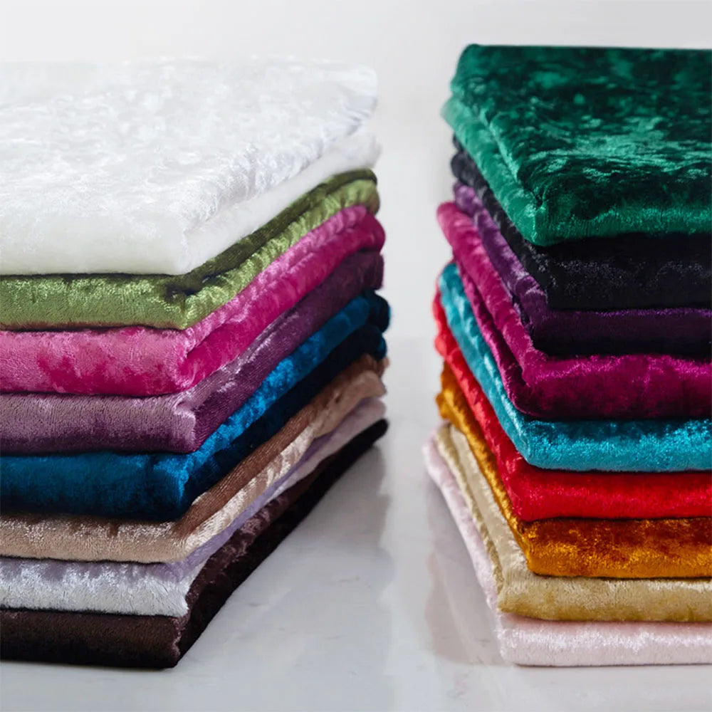 tissu velours opulent teint uni rouge bleu beige rose vert violet noir blanc matériaux