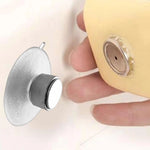 porte savon magnétique moderne argenté jaune clair salle bain rangement mur aimant support douche