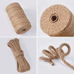 corde jute naturelle 1mm 14mm artisanale rustique décoration maison bricolage macramé fibrée marron clair