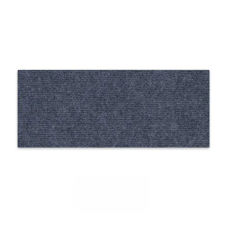 tapis d'escalier rayures horizontales gris moderne antidérapant polyester adhésif extérieur lavable 80cm