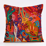 housse coussin multicolore motif ethnique imprimé polyester respectueux environnement bohème abstrait 45cm 45cmzipcode