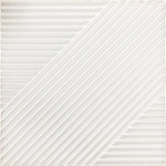 décoration murale panneau 3d blanc triangles géométriques moderne imperméable résistant humidité 30x30cm
