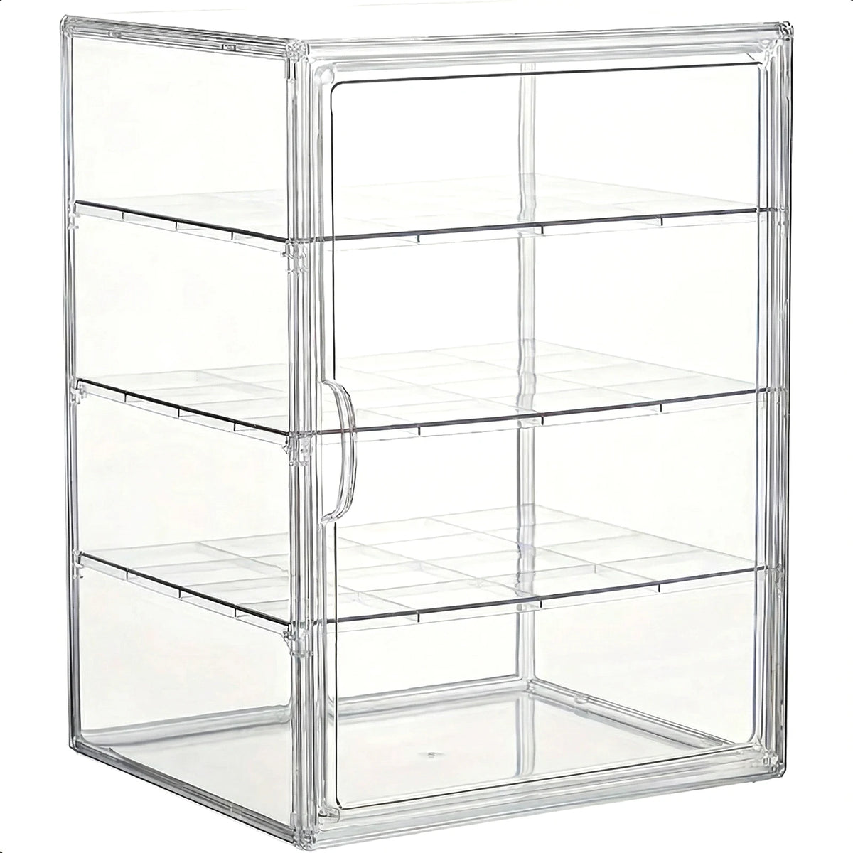 présentoir pâtisserie transparent étagères amovibles porte coulissante moderne rangement gâteaux anniversaire croissants donuts cupcakes