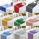 chemin table pailleté moderne bleu rouge noir doré vert rose gris violet festif opaquet