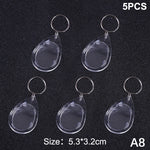 porte clés transparent moderne imprimé ❤️ You étoile super dad anneau métallique