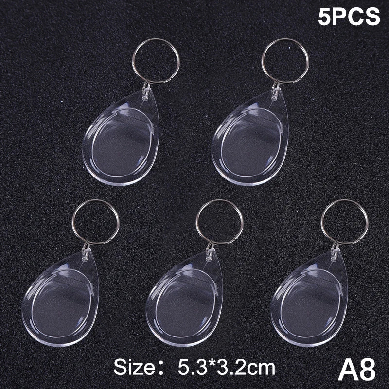 porte clés transparent moderne imprimé ❤️ You étoile super dad anneau métallique