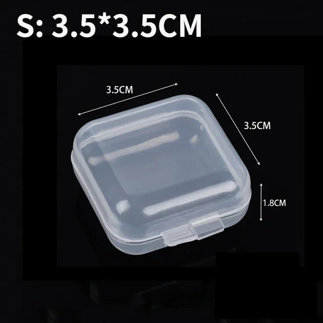 boîtes rangement transparentes réutilisables clips bijoux organisation moderne respectueux environnement