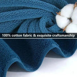 serviette bain épaisse séchage rapide douce texture éponge moderne gris bleu minimaliste 140x70cm