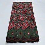 tissu coton dentelle voile party robe ethnique brodé strass fleurs gris rouge bleu blanc