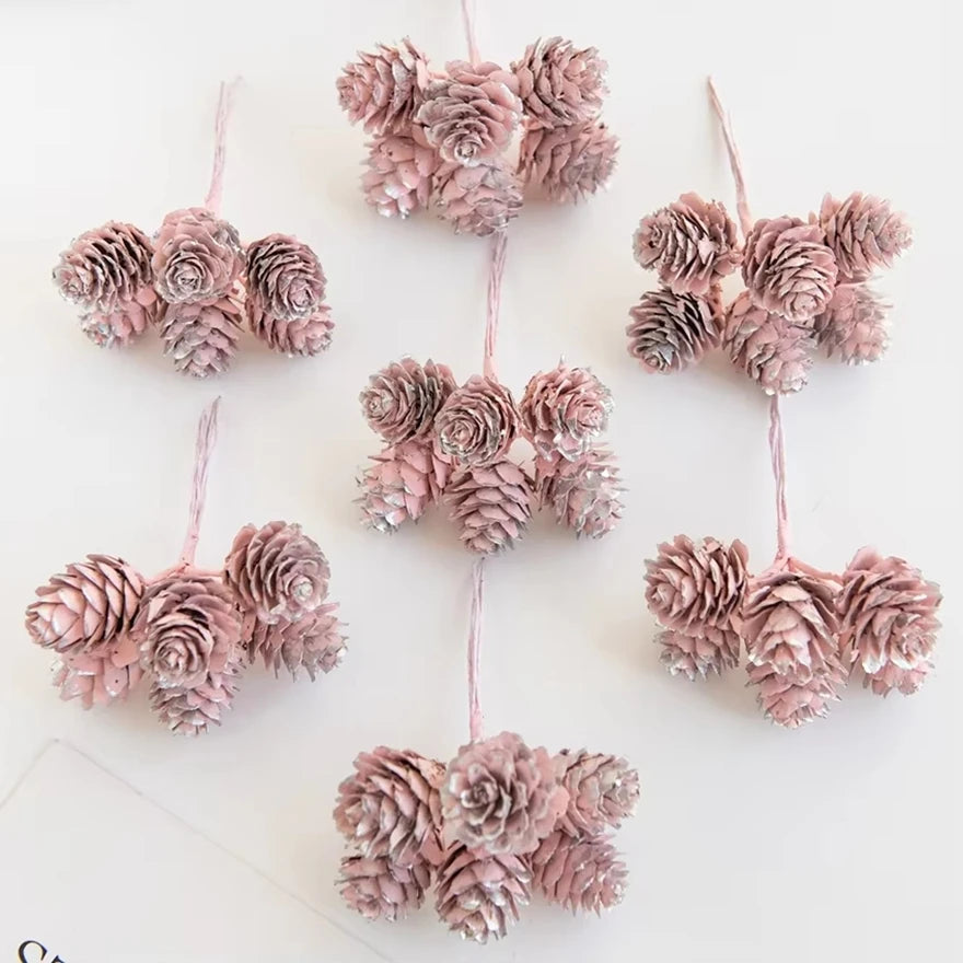 fausse pomme pin artificielle décoration noël rustique naturelle marron décoratif arbre sapin hiver