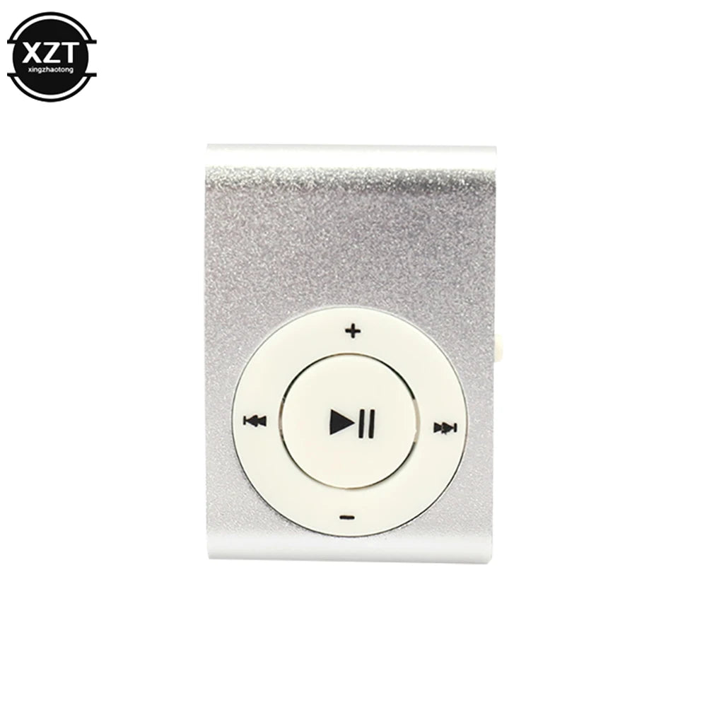 lecteur mp3 portable argent rose noir or bleu métal brillant compact moderne clips