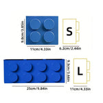 boîtes rangement magnétiques rouge jaune bleu vert blocs lego couteau pince spatule brosse moderne
