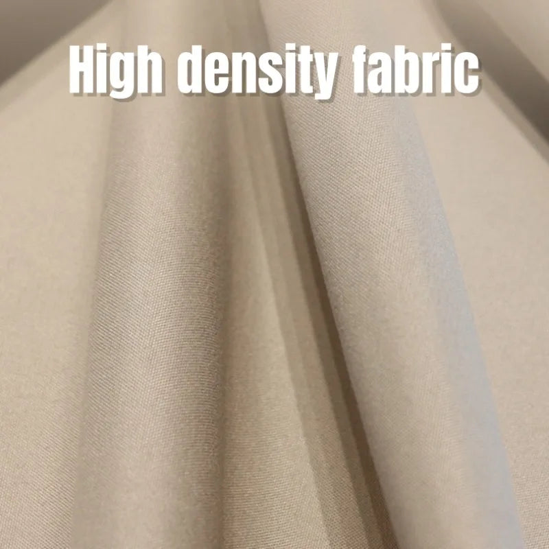 rideaux modernes opaques tissu texturé beige noir fenêtre maison bureauStores romainsPolyesterS hooks