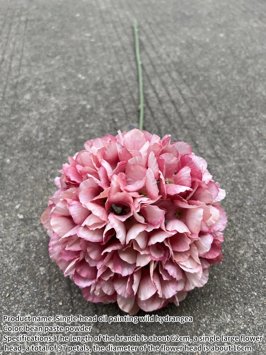 bouquet hortensia soie rose clair feuilles vertes réaliste décoration intérieure mariage anniversaire pendaison crémaillère