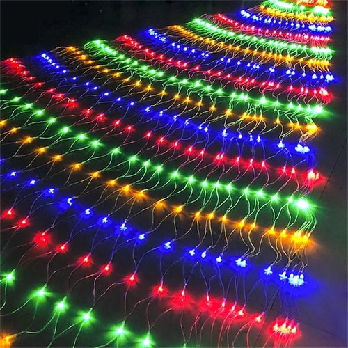 filet lumineux solaire extérieur décoration jardin mariage guirlande led blanc multicolore rideau lumière