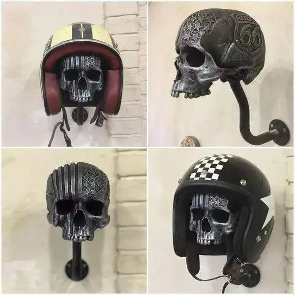 décoration murale crâne humain masque noir rouge articulé détaillé crochets métalliques occasion noël halloween