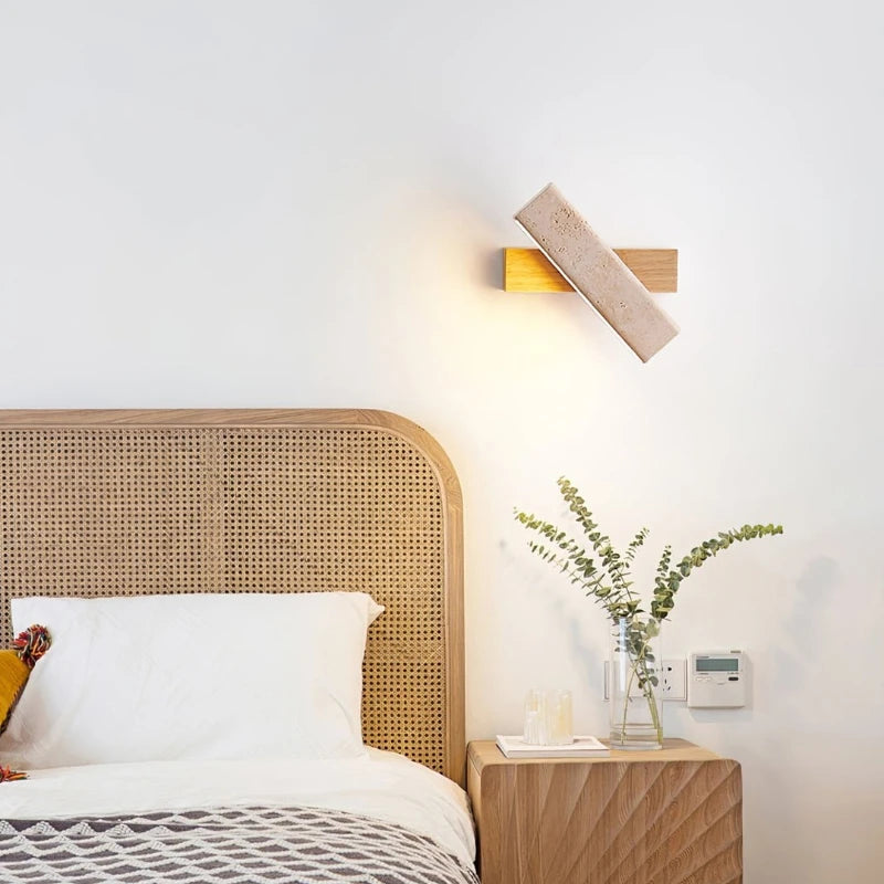 lampe murale moderne beige doré texture granulée fixée mur lumière chaude blanc