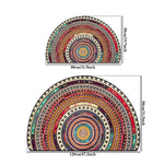 tapis d'entrée multicolore ethnique moderne antidérapant salon chambre coucher bohèmeolvable MACHINE