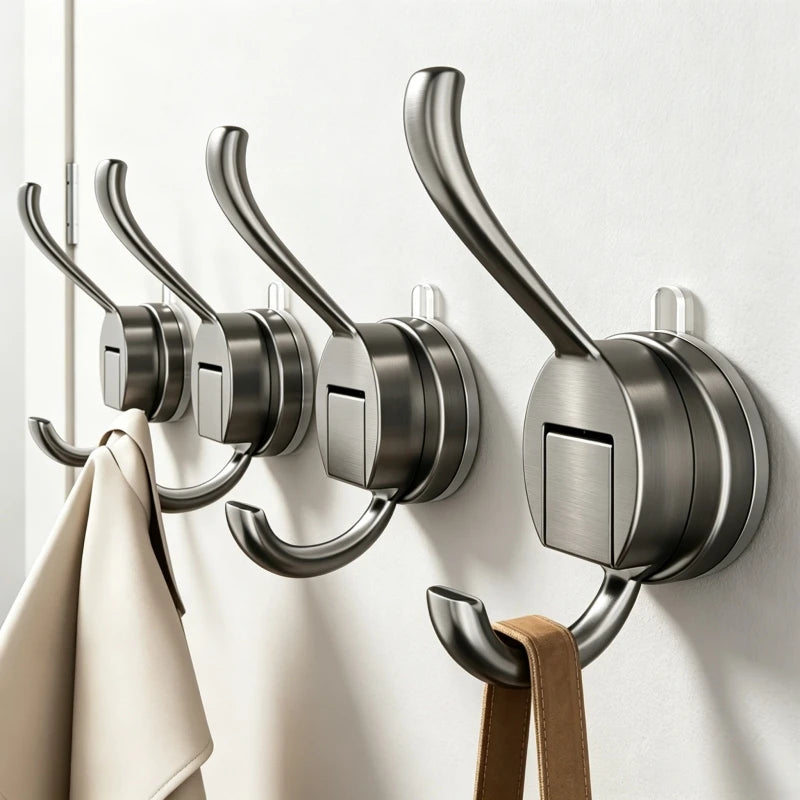 porte sacs adhésif moderne argenté lisse opaques salle bain douche serviettes peignoirs verre carreaux