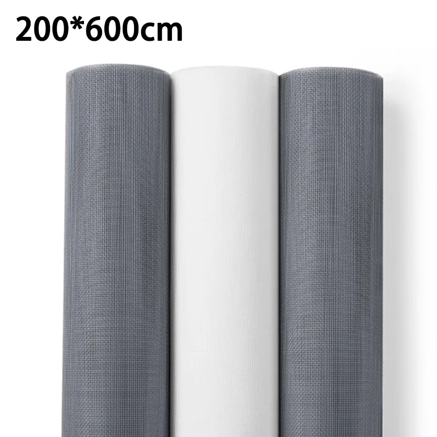 filet moustiquaire anti insectes transparent fenêtre porte rouleau polyester gris blanc grande dimension