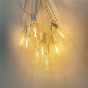 guirlande lumineuse extérieure led filament blanc jaune industrielle vintage 10mètres festive jardin patio