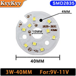 lot 10 plaques led rondes blanches smd 32mm 40mm bricolage carrelage