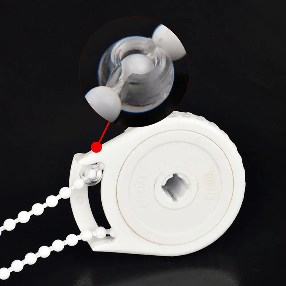 rideau transparentes blanches modernes clips sécurité stores billes lisses brillantes accessoires rideaux minimalistes
