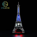 réduit tour eiffel briques lumineuses led gris bleu rouge blanc architecture construction