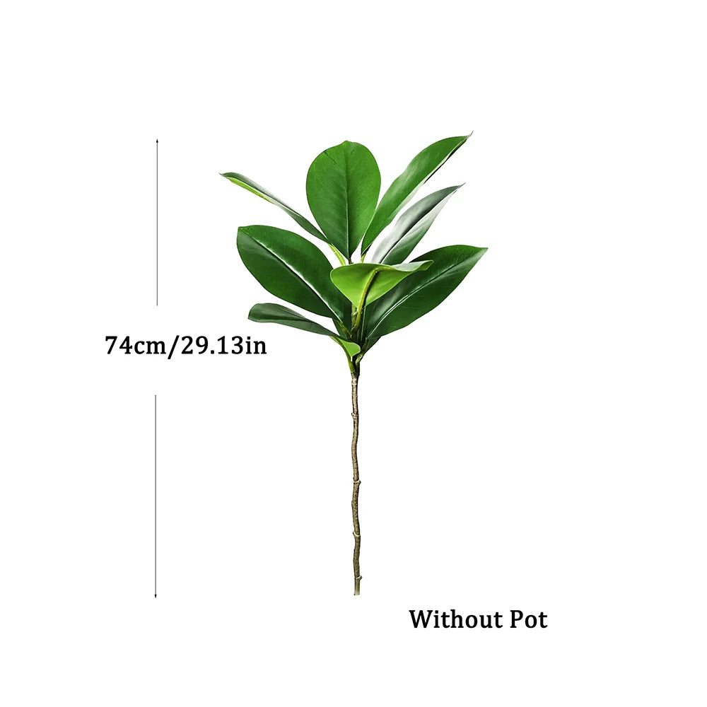 plante artificielle arbuste feuilles vertes décoration intérieure pot blanc contemporain maison vert