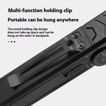 lampe poche rechargeable led industrielle aimantée clip multifonctionnelle travaux lumière noire jaune