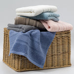 serviette visage coton rapide absorbant bleu gris rose blanc moderne douce toilette sport spa