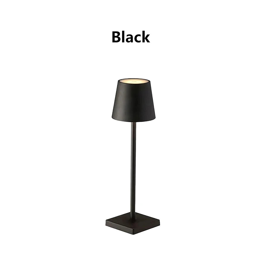 veilleuse sans fil lampe table rechargeable tactile blanc doré moderne
