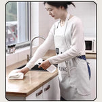 tablier cuisine noir gris cuillères dorées cooking poches moderne pratique imperméable résistant