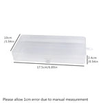 boîtes rangement transparentes empilables colorées poignée moderne 14.8cm 14.8cm 12.3cm