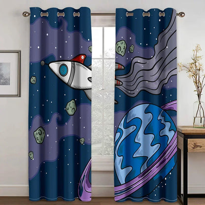 Rideaux aux couleurs vives et aux motifs inspirés de l'art moderne, rappelant les techniques de peinture contemporaine. Ces rideaux ajoutent une touche artistique et moderne à tout espace de vie, et mettent en évidence l'importance de l'art dans la décoration intérieure.