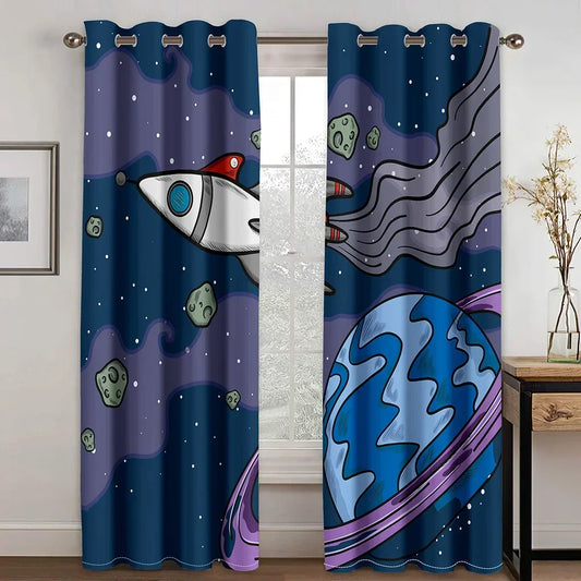 Rideaux aux couleurs vives et aux motifs inspirés de l'art moderne, rappelant les techniques de peinture contemporaine. Ces rideaux ajoutent une touche artistique et moderne à tout espace de vie, et mettent en évidence l'importance de l'art dans la décoration intérieure.