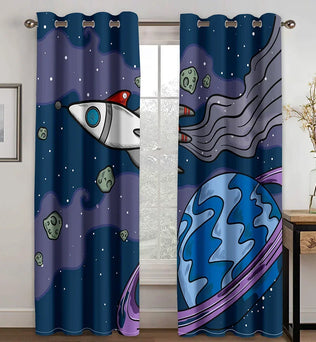 Rideaux aux couleurs vives et aux motifs inspirés de l'art moderne, rappelant les techniques de peinture contemporaine. Ces rideaux ajoutent une touche artistique et moderne à tout espace de vie, et mettent en évidence l'importance de l'art dans la décoration intérieure.