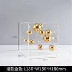 boules décoration modernes brillantes mates or rouge bleu argent clips salon chambre