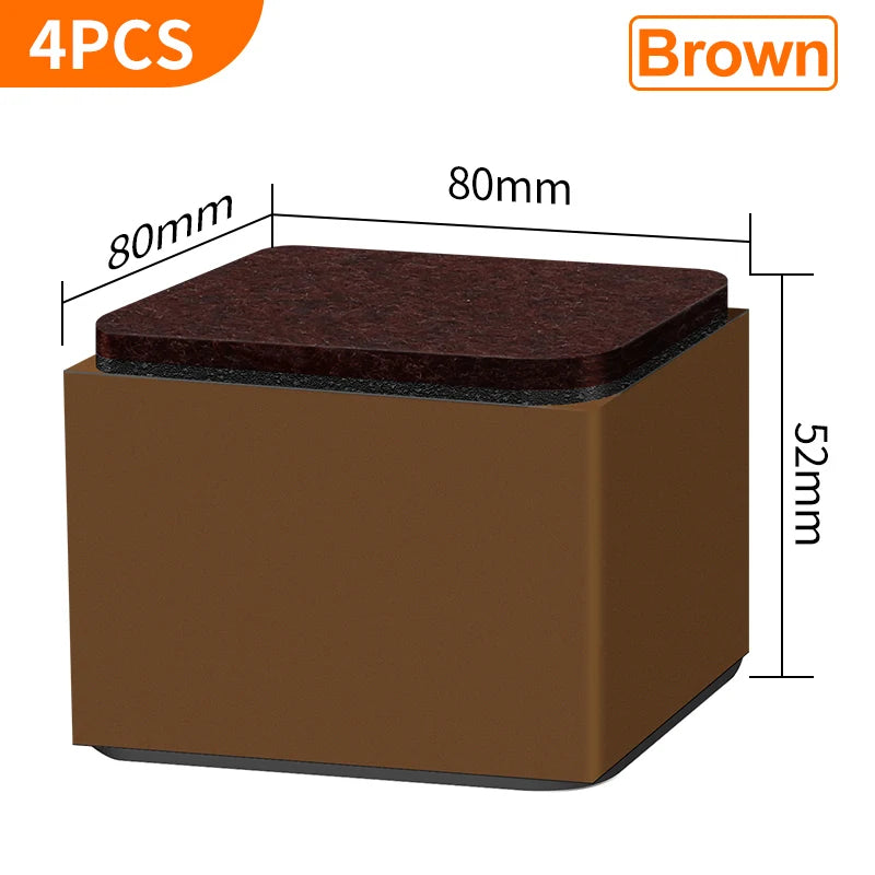support meubles acier noir protecteur sol anti rayure adhésif 3m