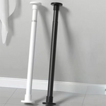 tige rideau télescopique acier noir blanc réglable sans perçage moderne douche séchoir linge