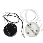suspension lumineuse minimaliste noir blanc mat pièces fixation câbles durable résistant