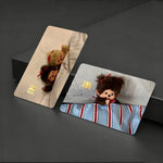 protection carte bancaire autocollant imperméable réutilisable moderne motifs illustratifs enfants peluche