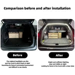 ruban lumineux flexible adhésif blanc moderne coffre arrière voiture led ambiance éclairage intérieur auto