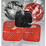 grilles cuisson friteuse air perforées rouge noir modernes clips fixation cuisine