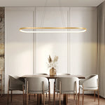 lampe suspension moderne rond aluminium blanc noir or salon salle manger chambre