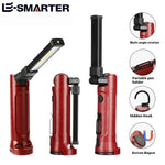 lampe travail pliable rechargeable usb aimant magnétique éclairage led rouge noir industrialiséeurgencecampinggaragehome
