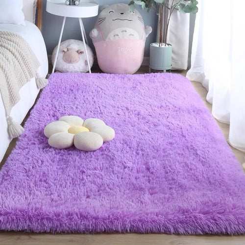 tapis salon peluche doux épais moderne grande taille chambre maison